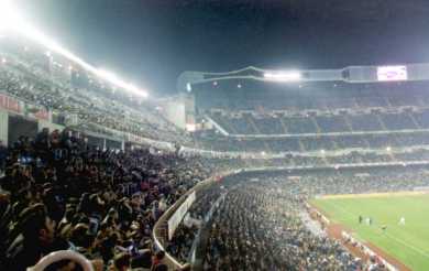 Estadio Santiago Bernabeu - Innenansicht Gegentrib&uuml;ne und Kurve